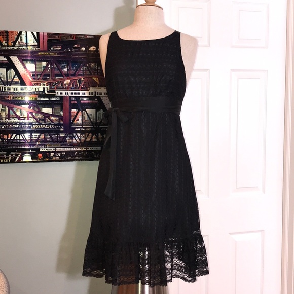 SALE Milly Sz 6 lace overlay silk dress - Picture 1 of 4